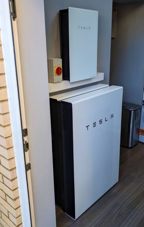 Example of Tesla Powerwall installation